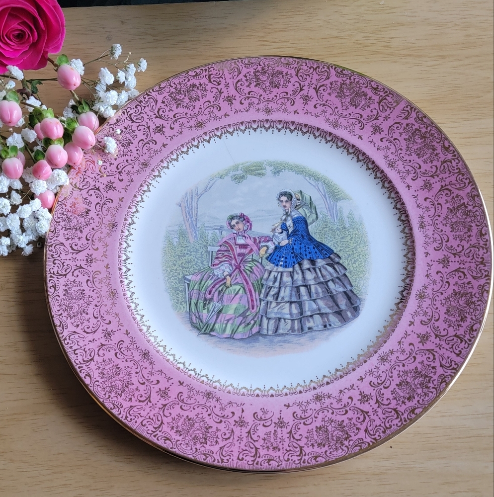IMPERIAL SALEM 23Karart Gold Serving Plate. VINTAGE
